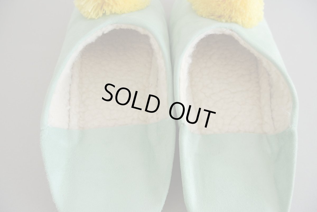 画像6: 【SALE】バブーシュ｜スウェード・レディース（ライトグリーン×イエロー）ラッピング無料 (6)