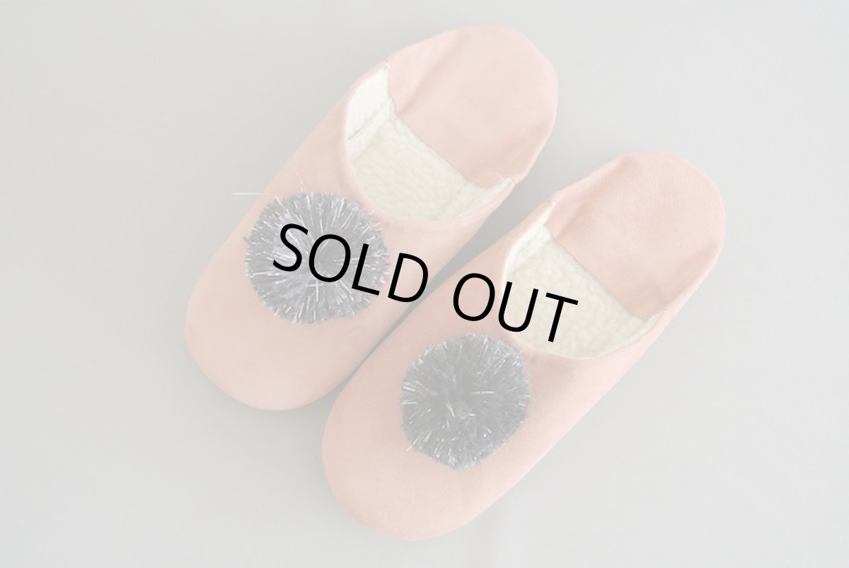 画像2: 【SALE】バブーシュ｜スウェード・レディース（くすみピンク×グレー）24〜25センチ ラッピング無料 (2)