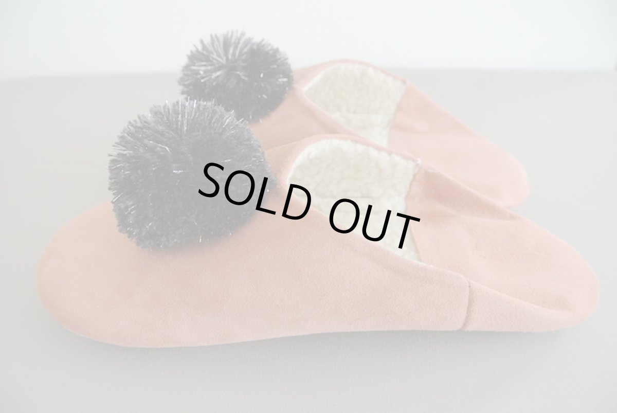 画像4: 【SALE】バブーシュ｜スウェード・レディース（くすみピンク×グレー）24〜25センチ ラッピング無料 (4)