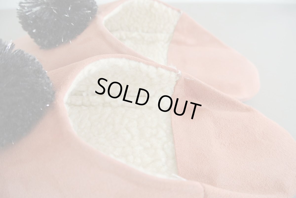 画像5: 【SALE】バブーシュ｜スウェード・レディース（くすみピンク×グレー）24〜25センチ ラッピング無料 (5)