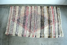 画像8: モロッコラグ｜ボシャルウィット・紫×ピンク（約92×57cm） 一点もの　送料無料　美品 (8)