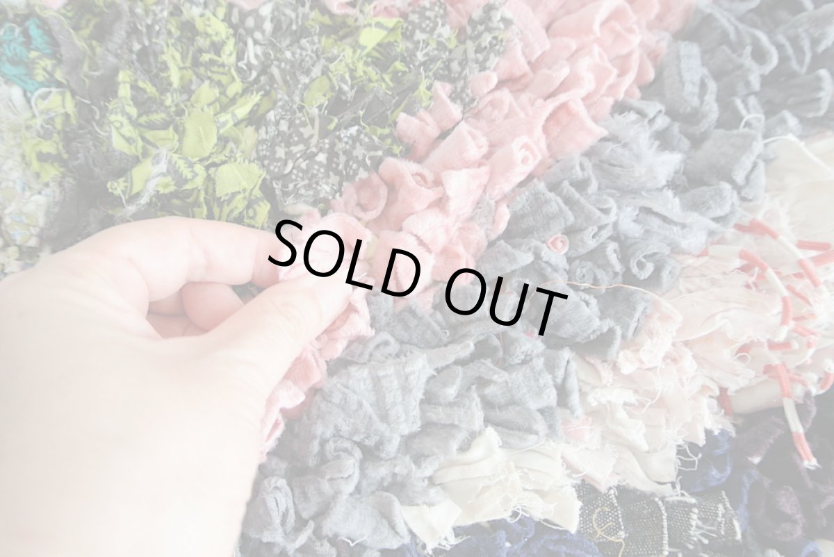 画像6: モロッコラグ｜ボシャルウィット・ホワイト×ピンク（約100×50cm） 一点もの　送料無料　美品 (6)