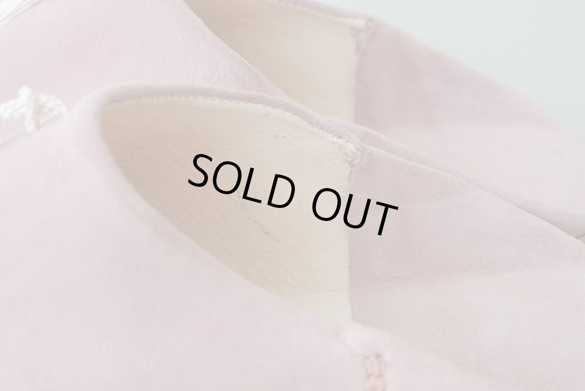 画像5: 外履きバブーシュ|レディース・スウェード タッセル (ピンク×オフホワイト)ラッピング無料・メール便可 (5)