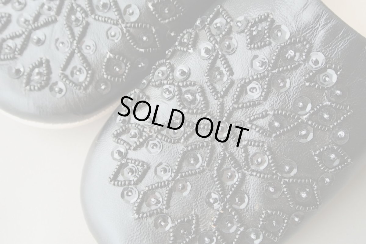 画像3: バブーシュ・スパンコール （ブラック）24〜25センチ 【ちょっと訳あり】 (3)