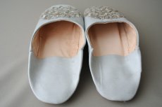 画像6: バブーシュ・スパンコール（ライトグレー×シルバー）24〜25センチ 【ちょっと訳あり】 (6)