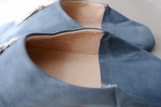 画像5: バブーシュ｜スウェード・タッセル＜メンズ＞（ブルーグレー×ベージュ）26〜27センチ ラッピング無料 (5)