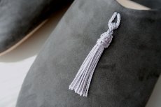 画像3: バブーシュ｜スウェード・タッセル＜メンズ＞（ダークグレー×グレー）26〜27センチ ラッピング無料 (3)