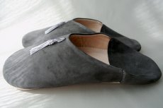 画像4: バブーシュ｜スウェード・タッセル＜メンズ＞（ダークグレー×グレー）26〜27センチ ラッピング無料 (4)