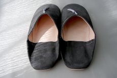 画像6: バブーシュ｜スウェード・タッセル＜メンズ＞（ダークグレー×グレー）26〜27センチ ラッピング無料 (6)