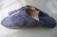 画像4: バブーシュ｜スウェード・タッセル＜メンズ＞（ネイビー×グレージュ）26〜27センチ ラッピング無料 (4)