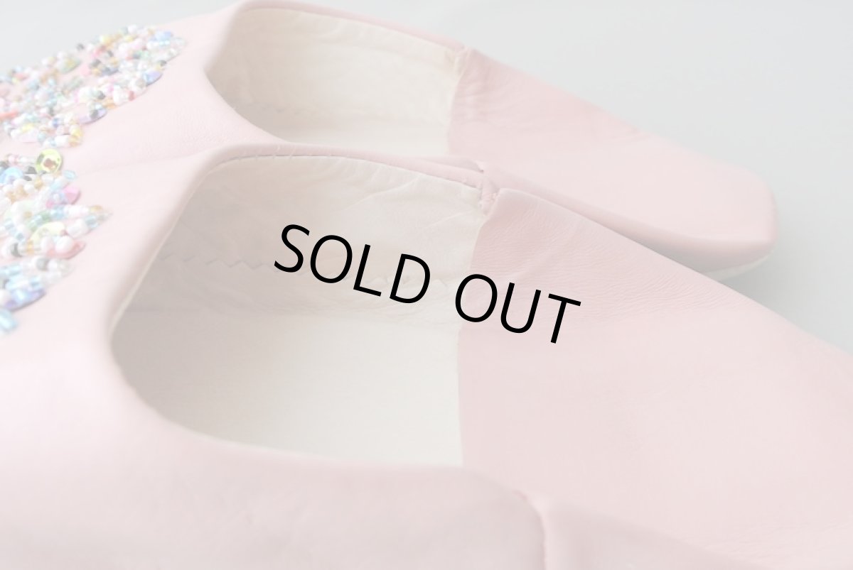 画像5: バブーシュ・スパンコール（ピンク×カラフル）24〜25センチ　メール便可・ラッピング無料 (5)