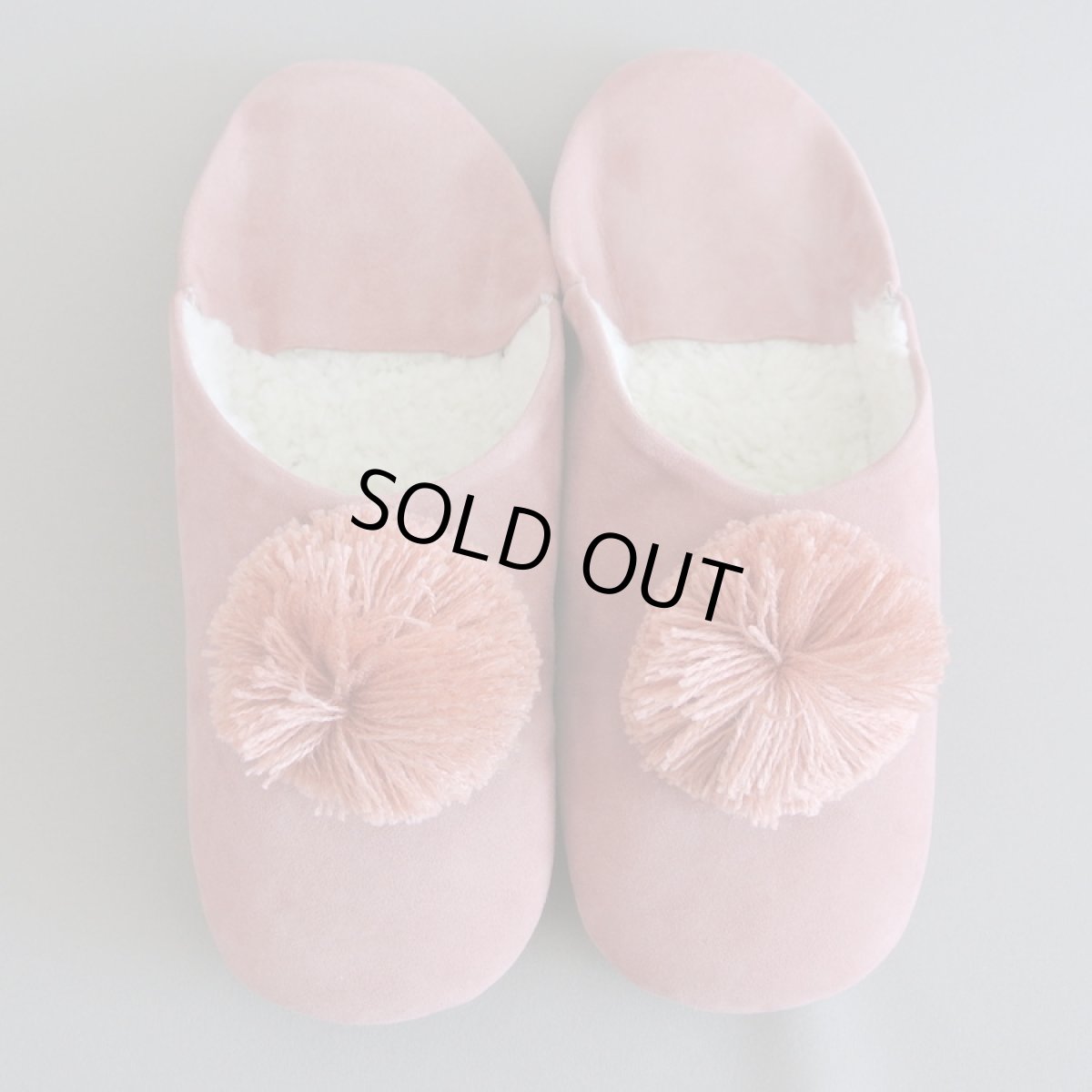 画像1: 【SALE】バブーシュ・内部ボア / スウェード / でかポンポン / あったか冬用 （ピンク/22〜25センチ）ラッピング可　ルームシューズ　室内履き　革スリッパ　臭くない (1)