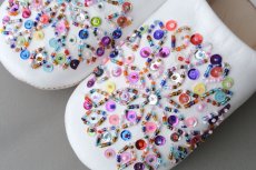 画像3: バブーシュ・スパンコール（白×カラフル）24〜25センチ　メール便可・ラッピング無料 (3)