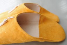 画像5: バブーシュ｜スウェード・タッセル＜レディース＞（イエロー×アイボリー）23〜24センチ ラッピング無料 (5)