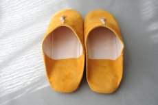 画像6: バブーシュ｜スウェード・タッセル＜レディース＞（イエロー×アイボリー）23〜24センチ ラッピング無料 (6)