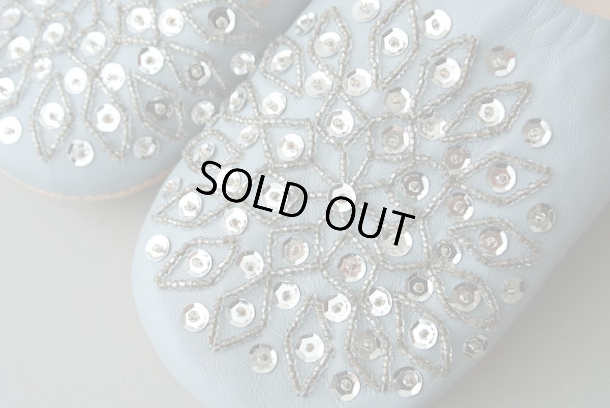 画像3: バブーシュ・スパンコール(ライトグレー×シルバー)メール便可・ラッピング無料 (3)