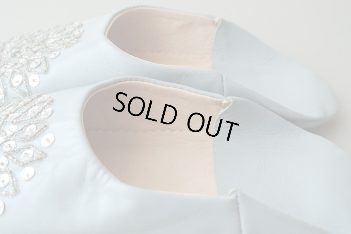 画像5: バブーシュ・スパンコール(ライトグレー×シルバー)メール便可・ラッピング無料 (5)