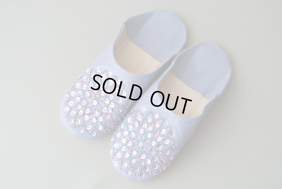 画像2: バブーシュ・スパンコール（薄紫×MIX）メール便可・ラッピング無料 (2)