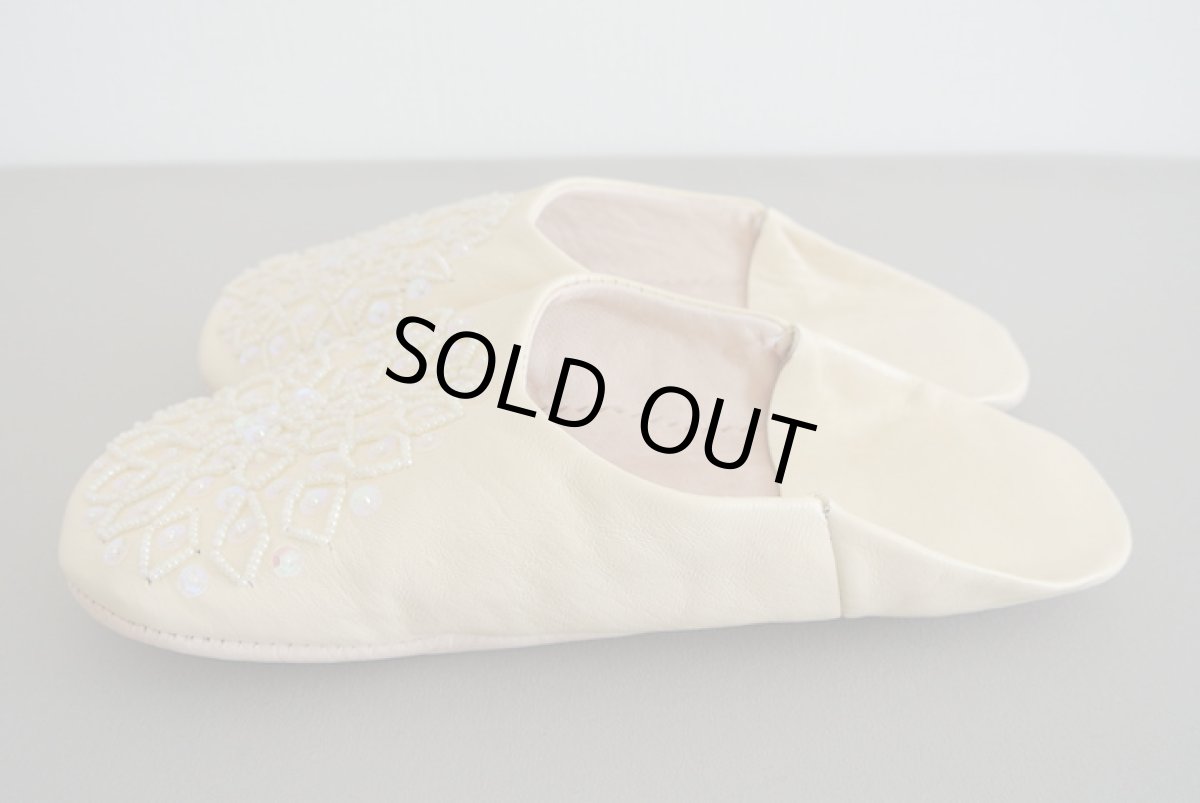 画像4: バブーシュ・スパンコール（クリーム ）メール便可・ラッピング無料 (4)