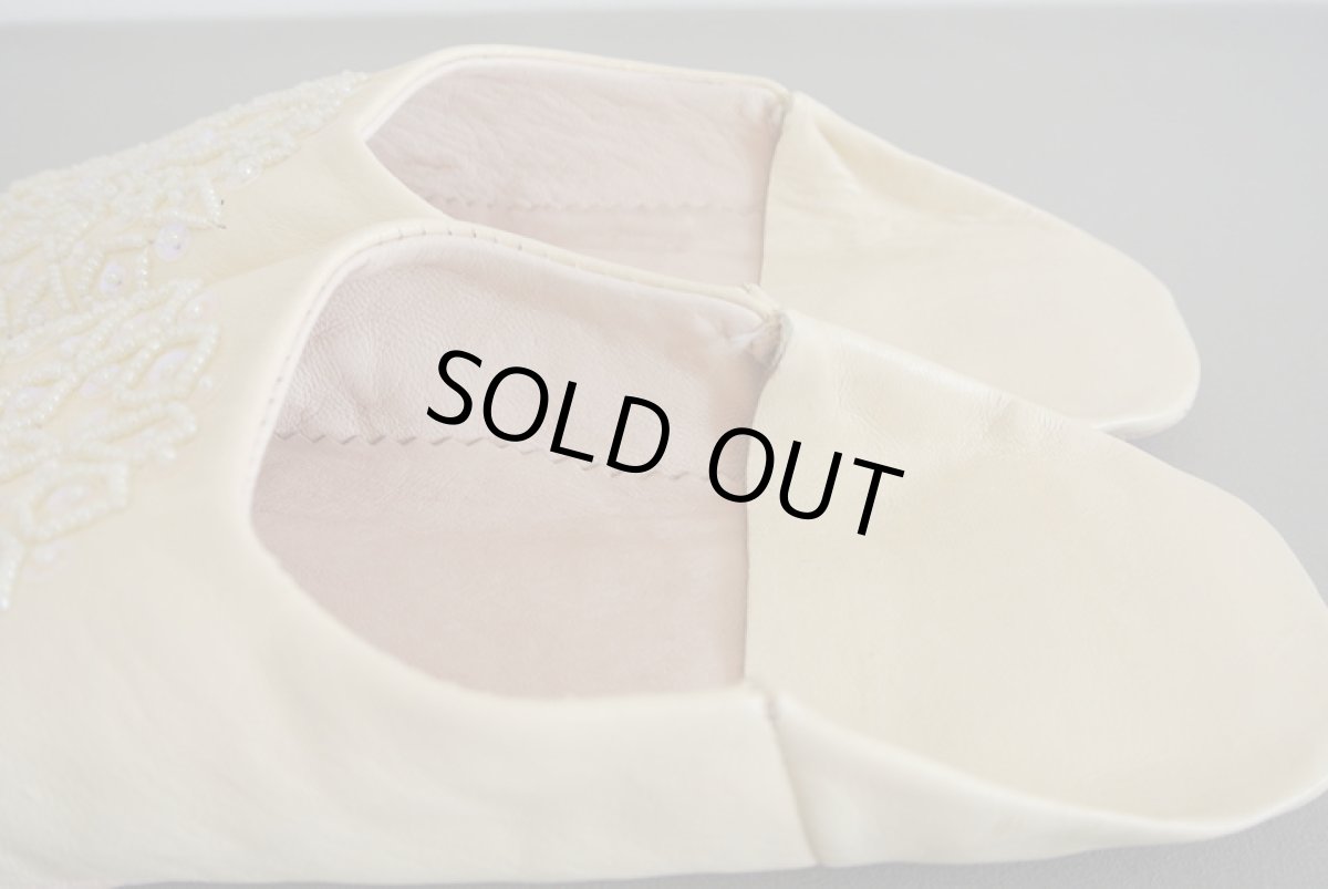 画像5: バブーシュ・スパンコール（クリーム ）メール便可・ラッピング無料 (5)