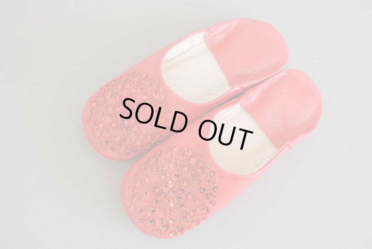 画像2: バブーシュ・スパンコール(レッド)メール便可・ラッピング無料 (2)