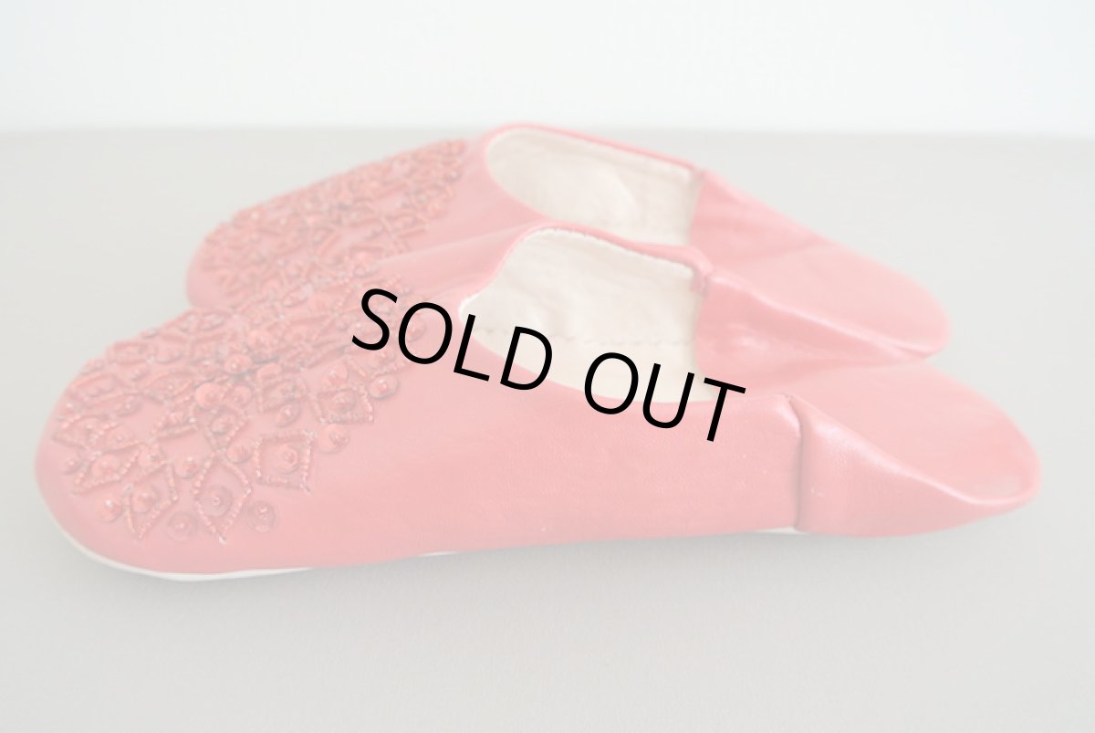 画像4: バブーシュ・スパンコール(レッド)メール便可・ラッピング無料 (4)