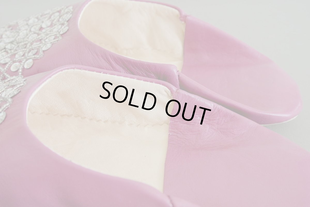 画像5: バブーシュ・スパンコール(あずき色)メール便可・ラッピング無料 (5)