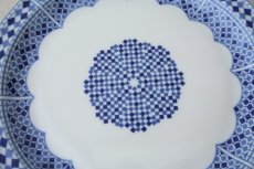 画像4: コセマ平皿：ゼリージュ青・タイプB（直径16.5cm）COCEMA　未使用　希少　モロッコ陶器 (4)