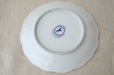 画像6: コセマ平皿：フェズ刺繍青・フリル（直径16cm）COCEMA　未使用　希少　モロッコ陶器 (6)