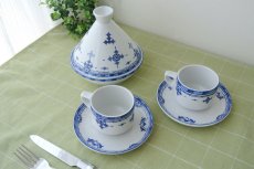 画像2: コセマタジン鍋：フェズ刺繍風B（ユーズド）COCEMA　希少　モロッコ陶器 (2)