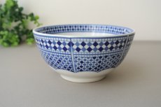 画像3: コセマボウル：青白タイル（直径12cm / ユーズド）COCEMA　希少　モロッコ陶器 (3)