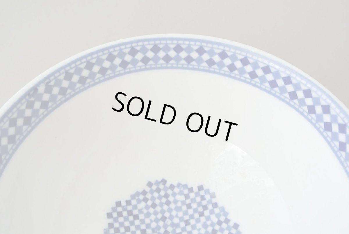 画像4: コセマボウル：青白タイル（直径12cm / ユーズド）COCEMA　希少　モロッコ陶器 (4)