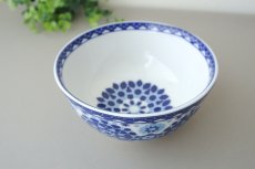 画像3: コセマボウル：青白ゼリージュ（直径12cm / ユーズド）COCEMA　希少　モロッコ陶器 (3)