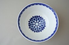 画像4: コセマボウル：青白ゼリージュ（直径12cm / ユーズド）COCEMA　希少　モロッコ陶器 (4)