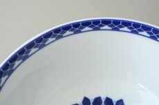 画像6: コセマボウル：青白ゼリージュ（直径12cm / ユーズド）COCEMA　希少　モロッコ陶器 (6)