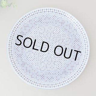 コセマタジン鍋：フェズ刺繍風B（ユーズド）COCEMA 希少 モロッコ陶器