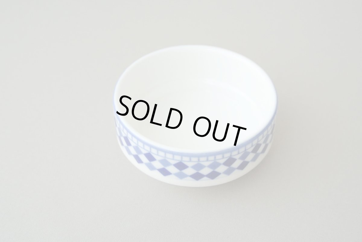 画像3: コセマ豆皿（丸）：青白タイル（直径7cm / ユーズド）COCEMA　希少　モロッコ陶器 (3)