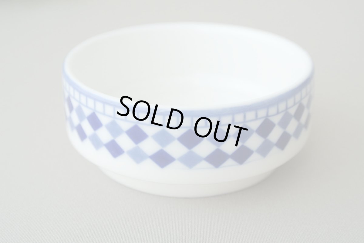 画像5: コセマ豆皿（丸）：青白タイル（直径7cm / ユーズド）COCEMA　希少　モロッコ陶器 (5)