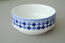 画像5: コセマ豆皿（丸）：青白タイル（直径7cm / ユーズド）COCEMA　希少　モロッコ陶器 (5)