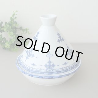 コセマ カップ＆ソーサー：青白フェズ刺繍風（ユーズド）COCEMA 希少