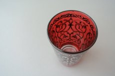 画像4: モロッコミントティーグラス｜タルーダント（色グラス / 模様シルバー） (4)