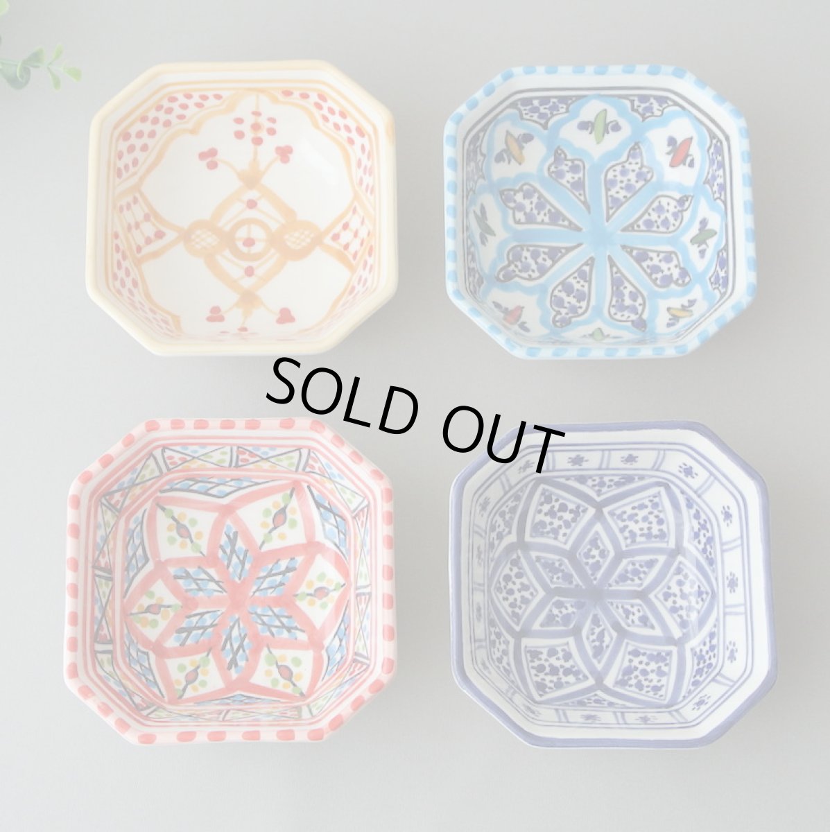画像1: 陶製八角小鉢 ＜おしゃれな雑貨通販＞　 器　カップ　茶椀　小物入れ (1)