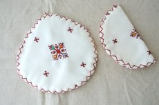 画像2: フェズ刺繍ポットつかみ ｜ポットミトン　鍋つかみ【メール便可】  (2)