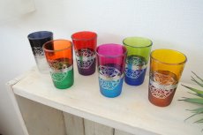 画像2: モロッコミントティーグラス｜マラケシュ（色グラス / 模様シルバー） (2)