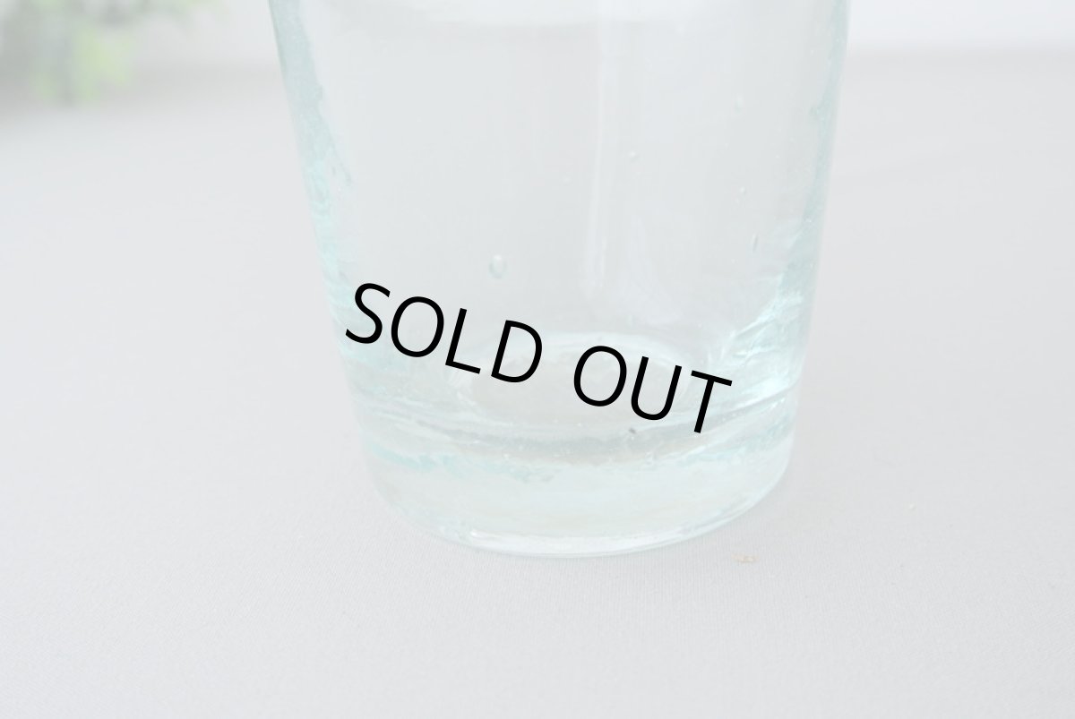 画像4: モロッコミントティーグラス|リサイクルガラス(水色)特大サイズ (4)