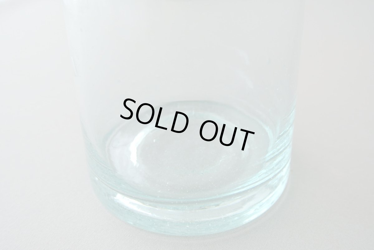 画像3: モロッコミントティーグラス｜リサイクルガラス（水色）台形 (3)