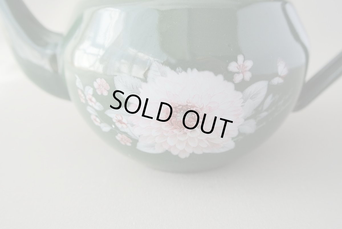 画像3: モロッコホーローティーポット（昭和レトロ風：緑）｜Mサイズ　400ml (3)