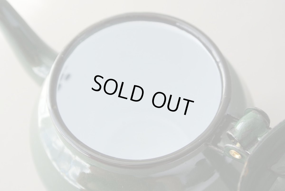 画像7: モロッコホーローティーポット（昭和レトロ風：緑）｜Mサイズ　400ml (7)