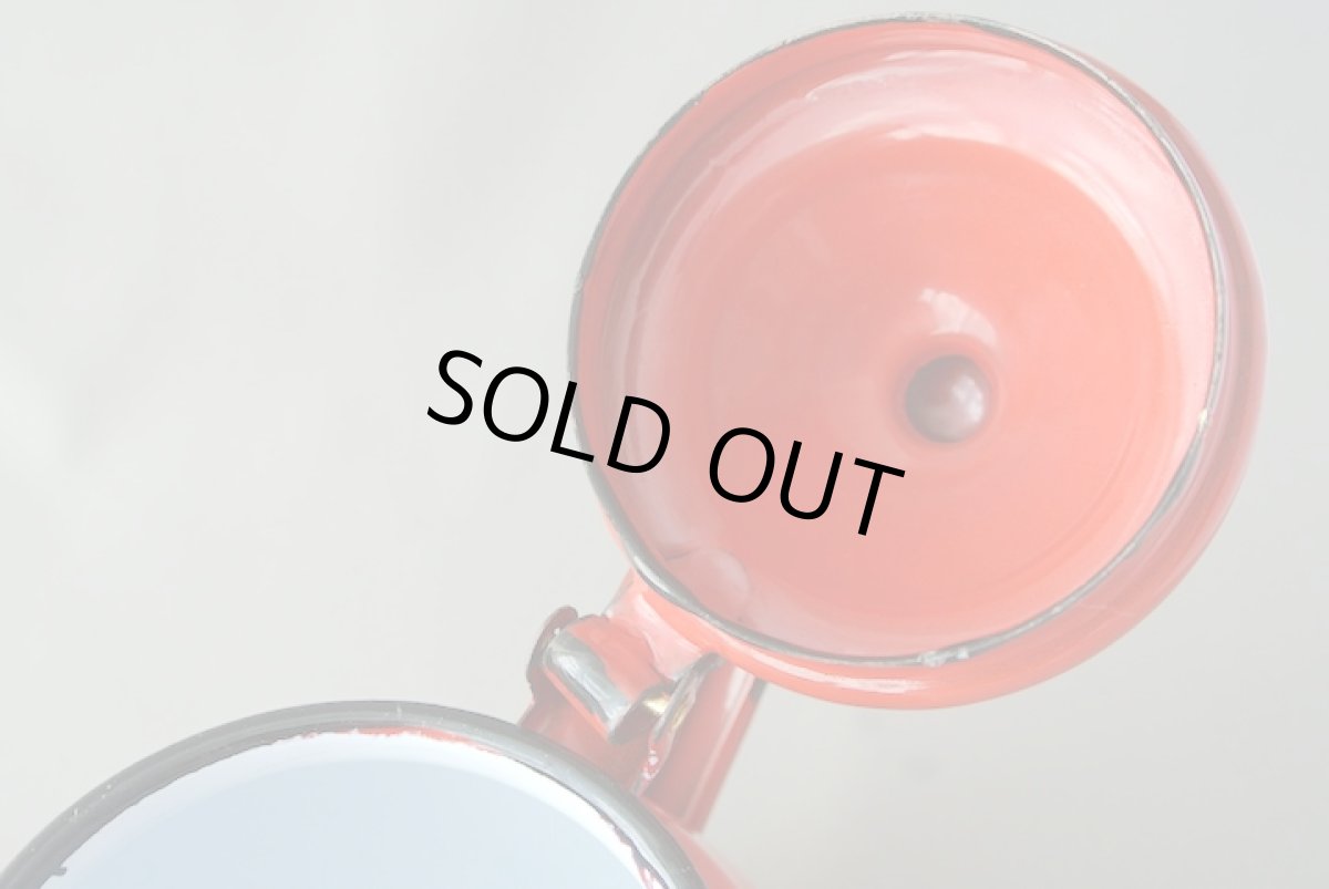 画像7: モロッコホーローティーポット（昭和レトロ風：赤）｜Mサイズ　600ml (7)