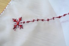 画像3: フェズ刺繍クロス（赤） (3)